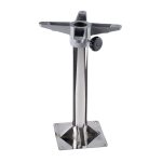 ΒΑΣΗ INOX 316 ΚΑΘΙΣΜΑΤΟΣ ΠΕΡΙΣΤΡΕΦΟΜΕΝΗ ΣΤΑΘΕΡΗ Φ60 ΣΩΛΗΝΑ Η54cm